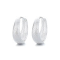 wholesale S925 Sterling Silver Korean Minimalist Ins Wire Drawing Process Earrings Niche Design Versatile Ear Clips-0-4