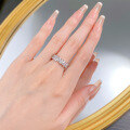 wholesale S925 Sterling Silver Irregular Teardrop Full Diamond Ring for Women,Ins。-0-3