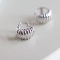 wholesale 925 Sterling Silver Line Earrings for Women, Small and Minimalist Design Stud Hoop Earrings, New Ear Accessories-A pair of prices