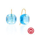 wholesale S925 Sterling Silver Luxury Sparkling Crystal Ear Hooks,。-0-0