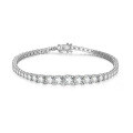 wholesale 925 Silver Full Moissanite Gradient Bracelet for Women, Cross-Border Hot Selling New Style Source, Light Luxury Niche Flash All Moissanite Row Diamond-0-4
