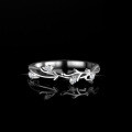 925 Silver Moissanite Ring Women's Ins Branch Row Cross-Border Luxury Inlaid-0-2
