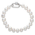 S925 Sterling Silver Simple Natural Freshwater Pearl Bracelet for Women-0-29