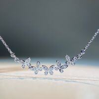 wholesale 925 Sterling Silver Women's Ins Style Simple Non-Tarnish Choker Necklace Versatile High-End Chain Factory Direct Wholesale-White-XL128 925 Silver