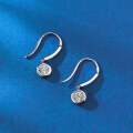 wholesale S925 Silver Europe and America Cross-Border Fast Fashion Classic Diamond Polished Minimalist Ear Clips Earrings-0-2