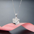 wholesale S925 Silver Diamond Pendant, Hexagram Necklace, Dainty Collarbone Chain for Women-0-1
