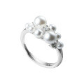 wholesale S925 Sterling Silver Diamond-Embedded Synthetic Pearl Ring, Ins-Style Design, Elegant Women's Jewelry R01353-0-4