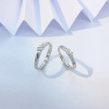 wholesale S925 Sterling Silver Love Knot Couple Rings, Small Batch Design, Versatile and Unique for Boyfriend/Girlfriend Proposal Matching Bands-0-1