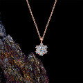 S925 Silver Moissanite Snowflake Necklace, 2025 Ferris Wheel Valentine's Day Gift for Girlfriend-0-1