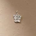 wholesale 999 Silver Fresh, Sweet, Ins-style, Niche Design Ice Cube Bear Pendant Y01598-0-1