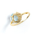 wholesale S925 gold-plated silver with natural topaz, Dunli elegant and minimalist design-0-2