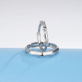 wholesale S925 Sterling Silver Niche-Designed Openable Diamond Heart Couple Rings for Men and Women, Valentine's Gift-0-2