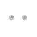 wholesale 999 Silver Snowflake Sleeping Earrings Women Korean Spring Summer New Fashion Versatile Elegant Earrings-0-4