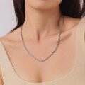 wholesale 925 Sterling Silver Twisted Chain Necklace for Women, Men's Rope Twist Chain, Minimalist and High-End Pendant Necklace-0-2