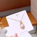 wholesale S925 Sterling Silver High-End Small Pearl Pendant Choker Necklace for Women, Versatile and Elegant, Perfect Gift for Girlfriend or Mother-0-7