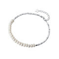 wholesale S925 silver bracelet with a few ounces of broken silver, Qian Duoduo series pearl jewelry S5455-0-4