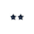 wholesale S925 Sterling Silver Geometric Ear Studs for Women, Korean Style Artistic Five-Point Star and Circle Elegant Ear Accessories M00362-0-4