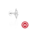wholesale S925 Sterling Silver Tassel Flexible Marquise Zircon Ear Piercing-0-16