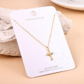 S925 Silver Minimalist Cross Pendant Necklace Wholesale Women's Trendy-0-12