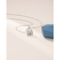 wholesale S925 Sterling Silver H Letter Handbag Pendant Necklace for Women, Luxurious and Fashionable Elegant Full Diamond Accent Collarbone Chain-0-3