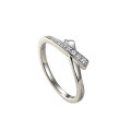 wholesale S925 Sterling Silver Bow Ring Minimalist Amazon Cross-Border New Style Row Ring-0-4