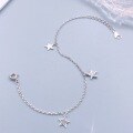 wholesale S925 Sterling Silver Diamond Star Bracelet, Minimalist Niche High-End Jewelry for Girlfriend or Bestie's Birthday Gift-0-1
