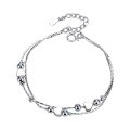wholesale S925 Silver Women's Heart Bracelet, Minimalist Niche Design, Aloof Style, High Aesthetic, Bohemian Trendy Piece-0-4