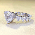 wholesale S925 Silver New European and American Hit Heart-Shaped 5-Carat Diamond Eternity Ring for Engagement-0-2