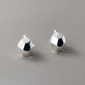 wholesale S925 Sterling Silver Exquisite Minimalist Niche Geometric Faceted Polyhedron Sphere Ear Clasp M06599-0-3