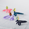 wholesale S925 Sterling Silver Designer Candy Macaron Color Enamel Drop Ring, Hot-selling Creative Open Adjustable Band-0-4