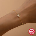 wholesale S925 Sterling Silver Love Infinity Loop Inlaid Diamond Bracelet, a classic and versatile。-0-1