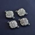 wholesale 925 Sterling Silver Plum Orchid Bamboo Chrysanthemum Pendant Retro Ethnic Style Handwoven Bracelet DIY Material Accessory Charm-0-2