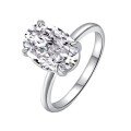 wholesale Sterling Silver Cross-Border Foreign Trade Three-Stone Stackable Ring 3-Carat Marquise Cut High-End Moissanite Jewelry-0-7