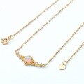 wholesale S925 Sterling Silver New Korean Fashion Versatile Women's Minimalist Geometric Opal Necklace Wholesale from Manufacturer-0-4