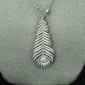 wholesale 925 Silver Gold-Plated Chain with High-Carbon Diamond and Peacock Feather White G Light Luxury Fashion Jewelry Necklace for Women-0-3