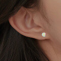 wholesale 925 Sterling Silver Colored Zirconia Stud Earrings For Women-0-3
