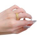 wholesale S925 silver gold-plated wheat braided brushed ring with Italian craftsmanship, the same style as Xiaohongshu-0-4