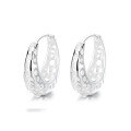 wholesale S925 Sterling Silver Korean-style Creative Geometric Hollow-Out Design Ear Clasp, Daily Commute Versatile New Women's Earrings-0-4