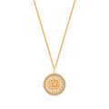 S925 Silver Esoteric Compass Pendant Necklace, Hypoallergenic Tarnish-Resistant-0-3