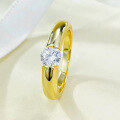 wholesale S925 silver gold-plated ring with 50mm simulated diamond,,-0-2