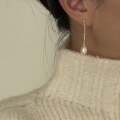 wholesale S925 Sterling Silver Natural Freshwater Pearl Exquisite Gentle French Retro Long Tassel Earrings for Women-0-3