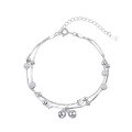 wholesale Sterling Silver S925 Maker's Beaded Starry Sky Bell Ins Style Bracelet Simple Niche High-End Design Gift for Best Friend-0-4