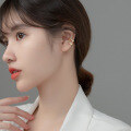 wholesale S925 silver Korean version minimalist double-layer non-pierced ear clip elegant summer line ear cartilage clip G9675-0-3