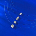 wholesale S925 Silver Invisible Fishline Necklace, Empress Same Style, Summer Classic Versatile Collarbone Chain-0-0