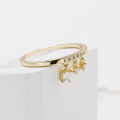 wholesale Gold-Plated 925 Sterling Silver Zircon Fashion Light Luxury Ring from Duli Jewelry's New Collection-0-3
