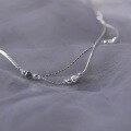 wholesale S925 Silver Women's Heart Bracelet, Minimalist Niche Design, Aloof Style, High Aesthetic, Bohemian Trendy Piece-0-1