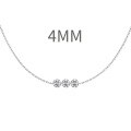 wholesale 925 Sterling Silver Cross-Border European and American Women's Small Luxury Tassel Geometric Pendant Stackable Layering Collarbone Necklace-0-21