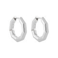 wholesale S925 Sterling Silver 810 Geometric Polygonal Circle Ear Studs Women Aloof Style Minimalist Niche Original Ins High-end Smooth Earrings Women-0-5