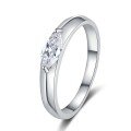 wholesale Pt950 plated 925 sterling silver 50-point marquise moissanite ring for women, small and luxurious ring setting factory live broadcast-0-4
