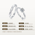 925 Sterling Silver Minimalist Couple Bands, Moissanite, Cross-border New Style, Panyu Factory Wholesale-0-4